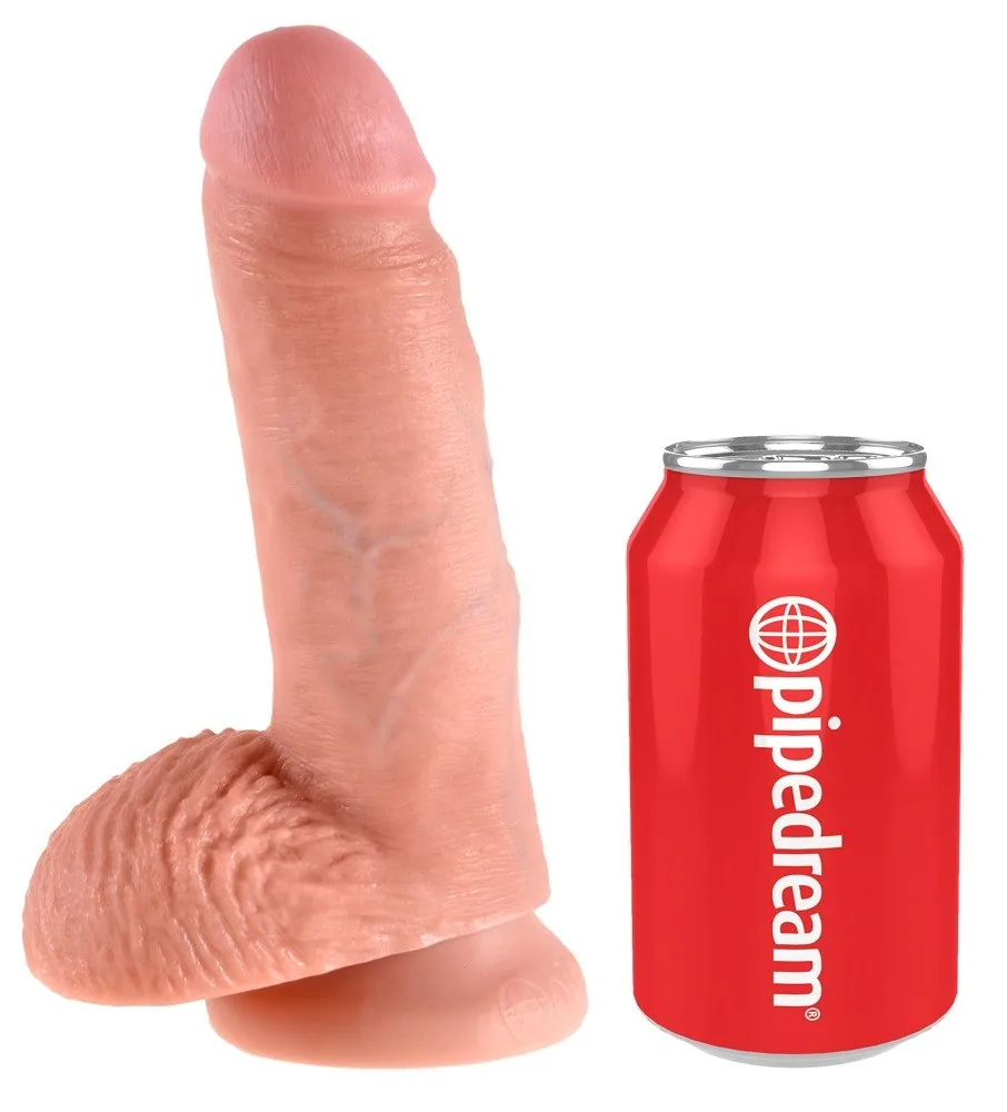Realistické dildo King Cock so semenníkmi 19,4 cm – Obrázok 2