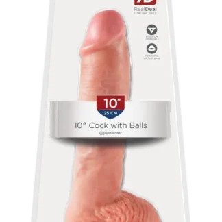 Realistické dildo King Cock so semenníkmi 26,7 cm