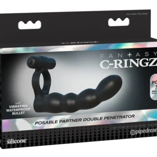 Vibračný krúžok Posable Partner Double Penetrator