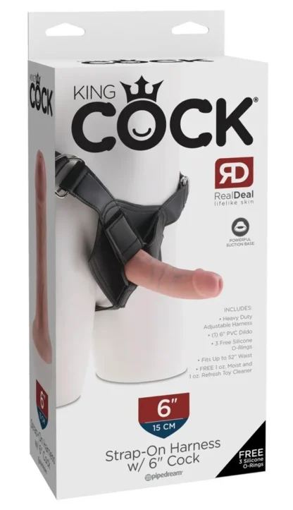 Strap-on King Cock 6 Inch