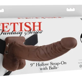 Dutý pripínací penis so semenníkmi 9" (24 cm)