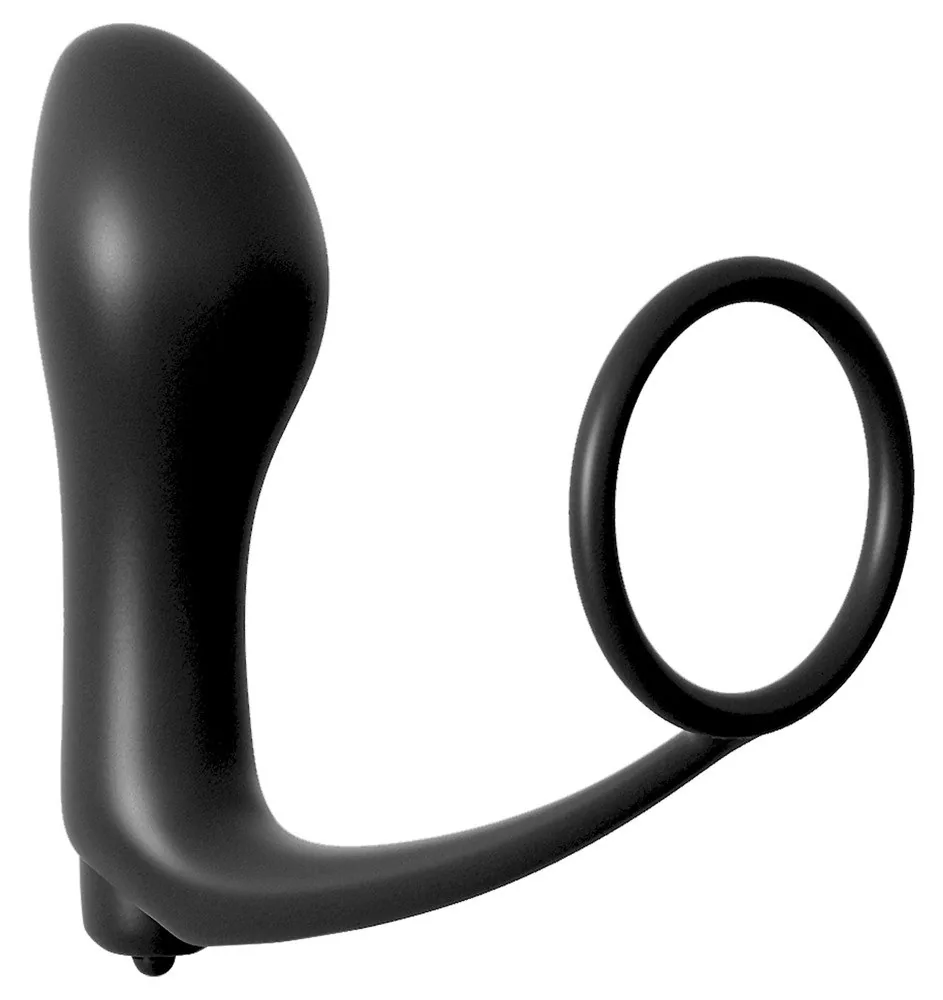 Ass-Gasm vibračný análny kolík s krúžkom na penis – Obrázok 2