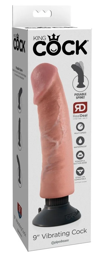 Dildo King Cock 9 Inch vibračné