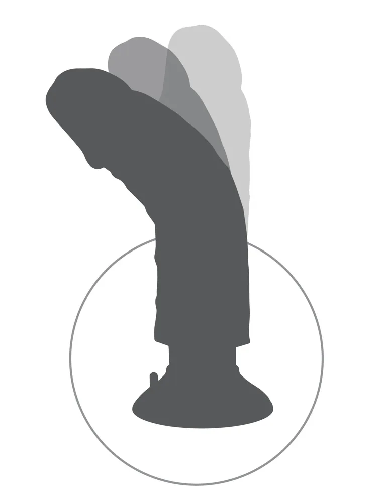Dildo King Cock 7 Inch vibračné so semenníkmi – Obrázok 7