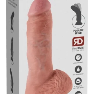 Vibračné dildo Cock with Balls 8