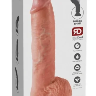Dildo King Cock 10 Inch vibračné so semenníkmi