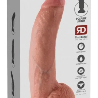 Vibračné dildo Cock with Balls 9
