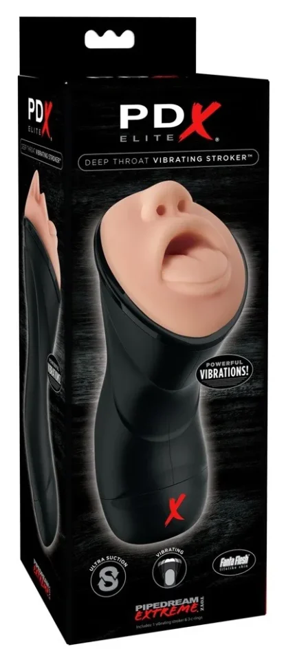 Masturbátor Deep Throat Vibrating Stroker