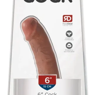 Realistické dildo 6" s prísavkou