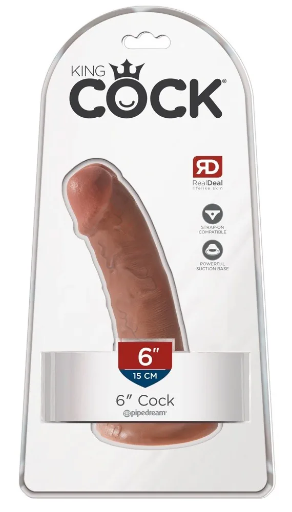 Realistické dildo 6" s prísavkou
