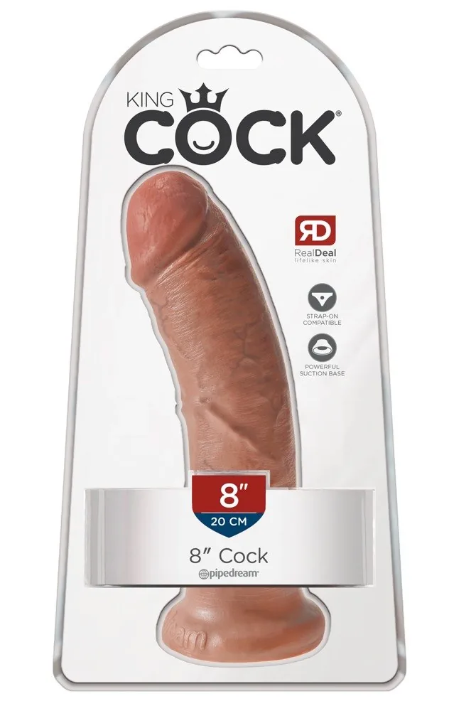 Realistické dildo 8" s prísavkou