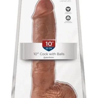 King Cock 10" dildo so semenníkmi – telové