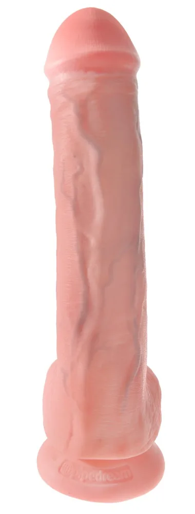 Realistické XXL dildo 13" so semenníkmi – Obrázok 3