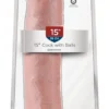 Realistické XXL dildo 15" so semenníkmi