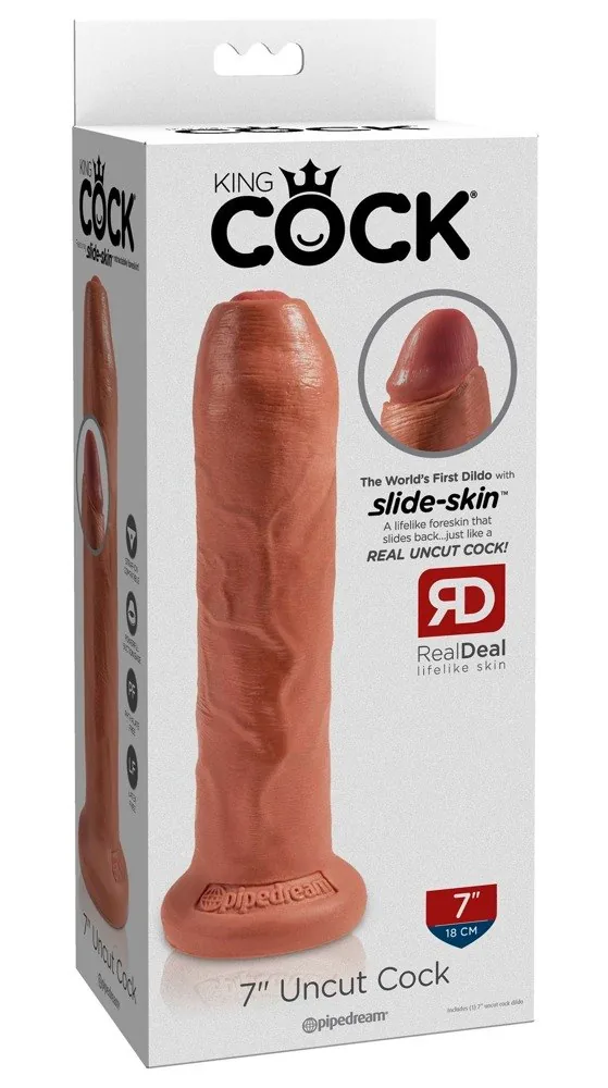 Uncut – realistické dildo s predkožkou
