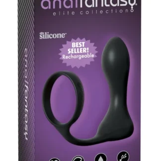 Erekčný krúžok s análnym kolíkom Ass-Gasm Pro