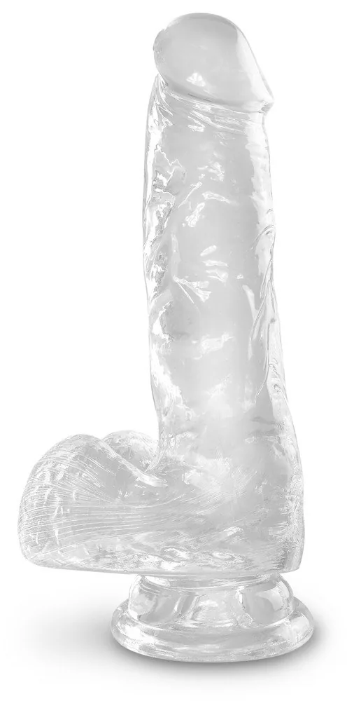 Cock with Balls 6 – priehľadné realistické dildo – Obrázok 2
