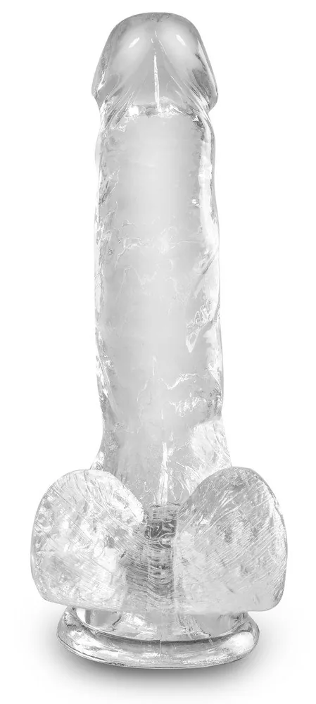 Cock with Balls 6 – priehľadné realistické dildo – Obrázok 3