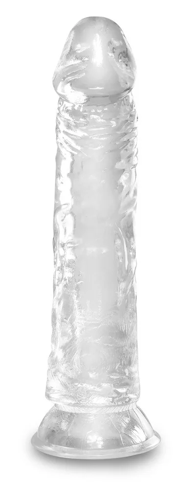 Cock 8 Clear – priehľadné realistické dildo – Obrázok 3