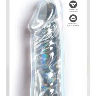 Cock 8 Clear – priehľadné realistické dildo