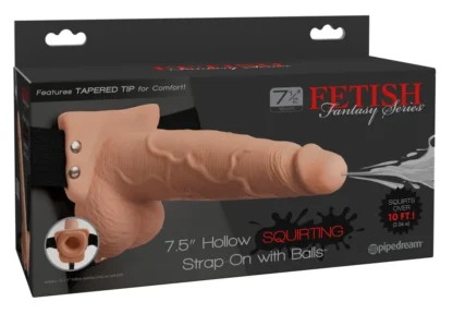 Fetish Fantasy dutý strap-on so striekaním 7,5″