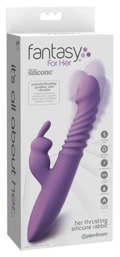 Rabbit vibrátor Her Thrusting Silicone Rabbit