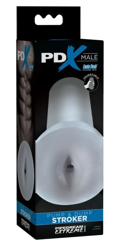 Masturbátor Pump & Dump Stroker s análnym otvorom