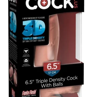 6.5'' Triple Density dildo so semenníkmi