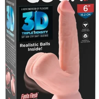 Realistické dildo King Cock Plus s hojdavými semenníkmi