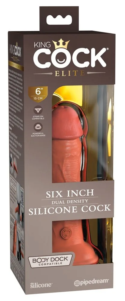 King Cock Elite 6" dildo z dvojhustotného silikónu