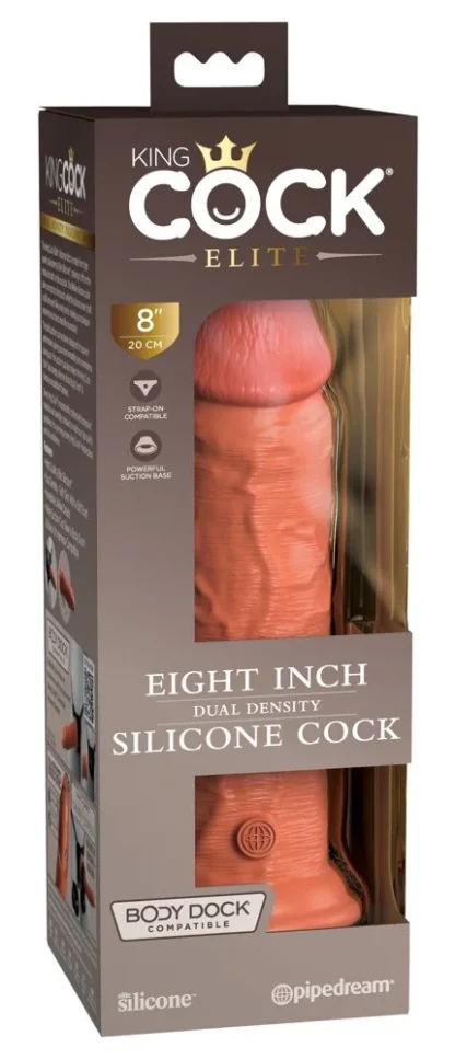 King Cock Elite 8" dildo z dvojhustotného silikónu