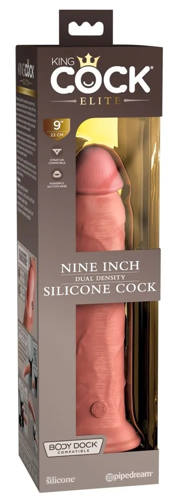 King Cock Elite 9" dildo z dvojhustotného silikónu