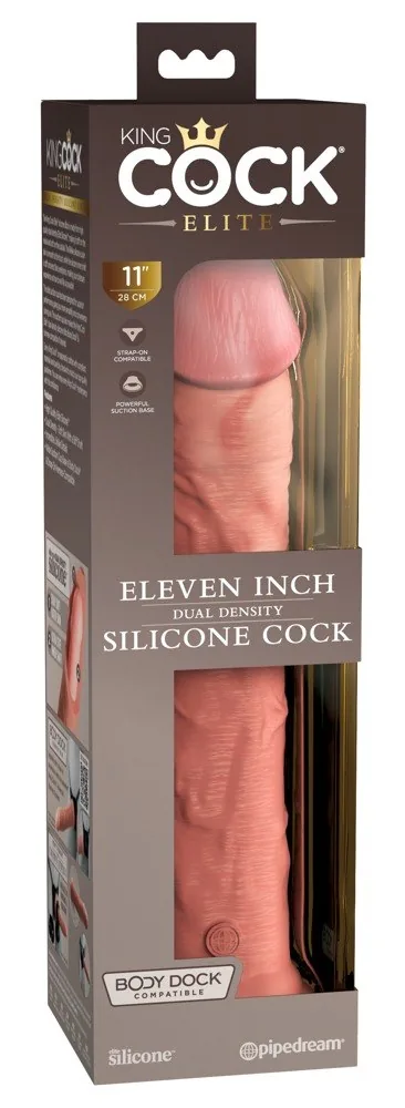 King Cock Elite 11" dildo z dvojhustotného silikónu