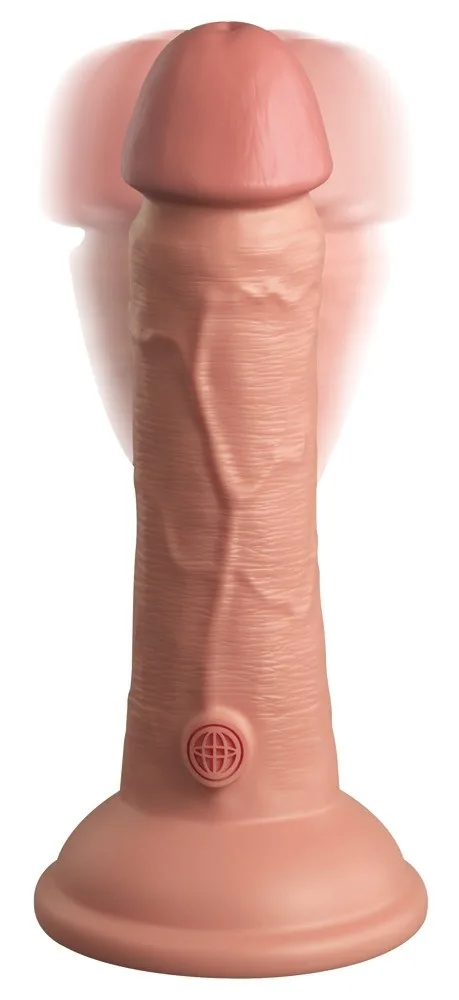 King Cock Elite 6" vibračné dildo z dvojhustotného silikónu – Obrázok 3