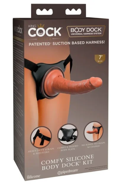 Comfy Silicone Body Dock Kit – strap-on set s dildom
