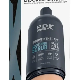 PDX Plus Shower Therapy Soothing Scrub – diskrétny masturbátor