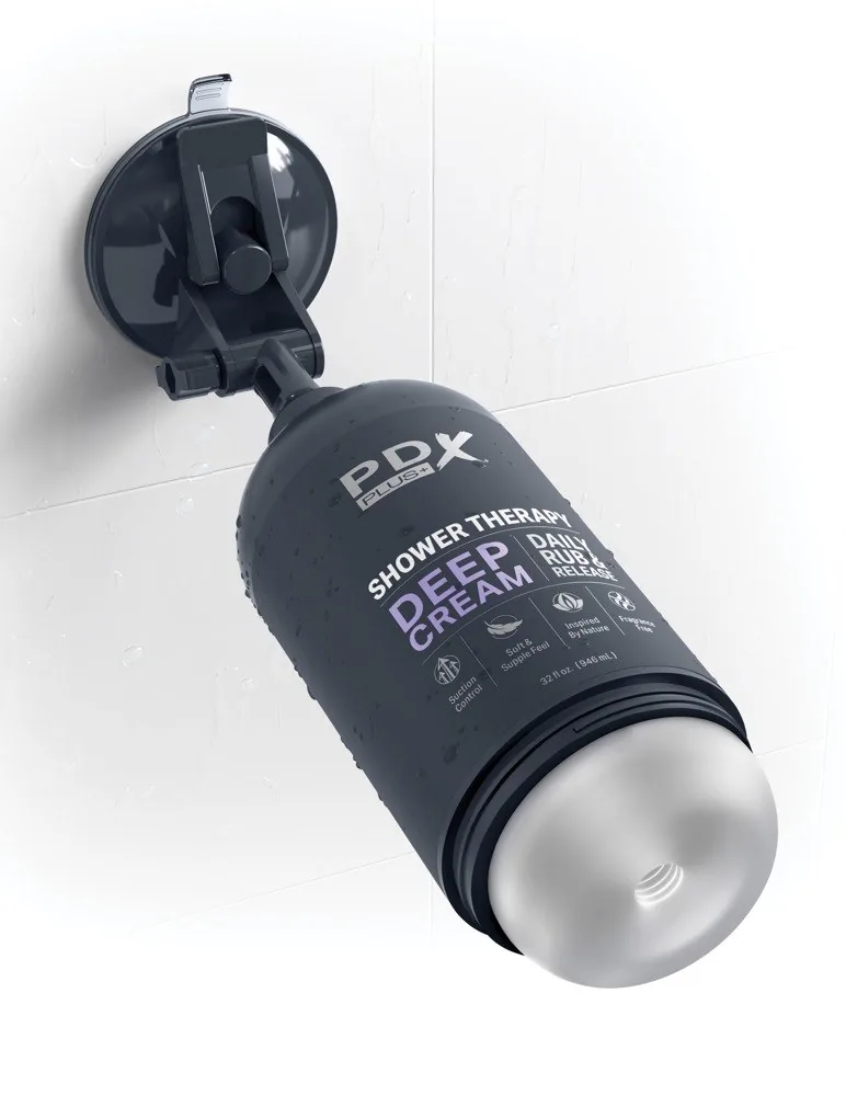 PDX Plus Shower Therapy Deep Cream – diskrétny masturbátor – Obrázok 4