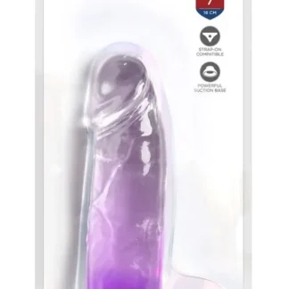 King Cock Clear 7″ – priehľadné realistické dildo so semenníkmi