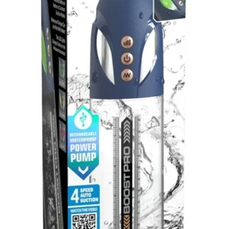 Vákuová pumpa na penis Pump Worx Max Pro Flow – modrá