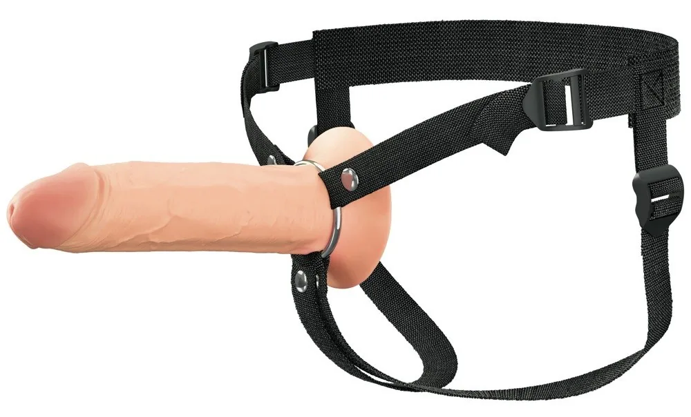 Fantasy X-tensions Elite 8" – dutý silikónový strap-on návlek, svetlý – Obrázok 2