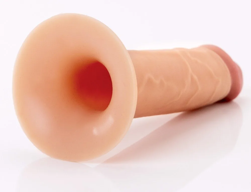 Fantasy X-tensions Elite 8" – dutý silikónový strap-on návlek, svetlý – Obrázok 5