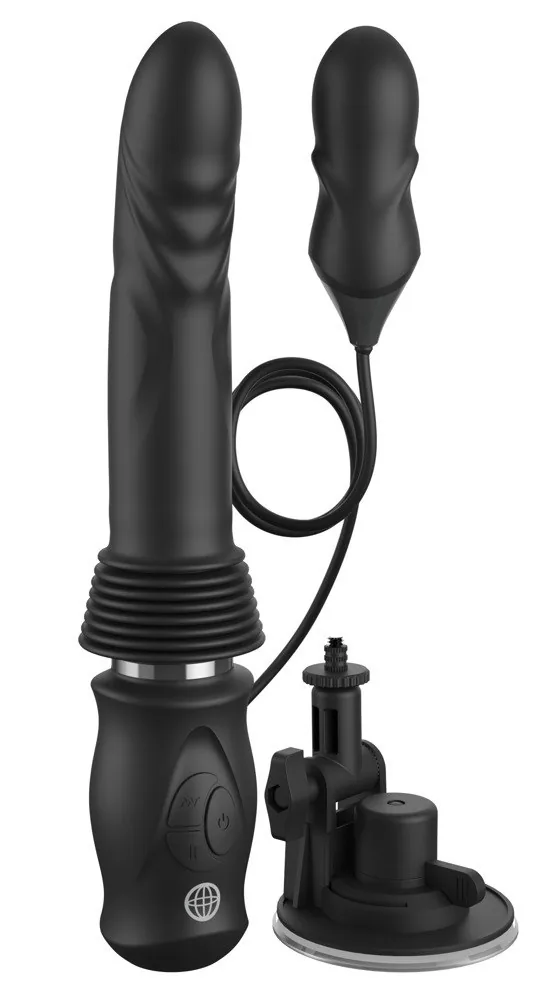 Fetish Fantasy Ultimate Silicone Thruster – prírazový vibrátor, čierny – Obrázok 2
