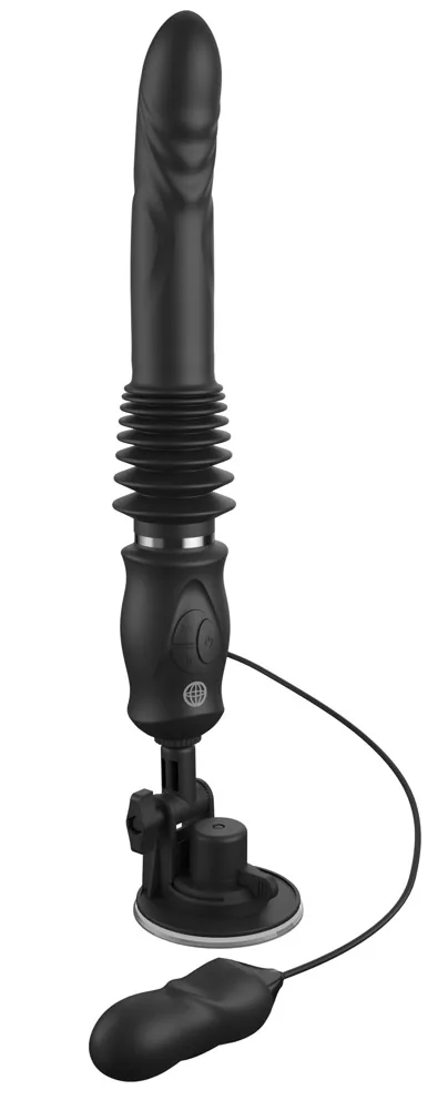 Fetish Fantasy Ultimate Silicone Thruster – prírazový vibrátor, čierny – Obrázok 3