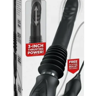 Fetish Fantasy Ultimate Silicone Thruster – prírazový vibrátor, čierny