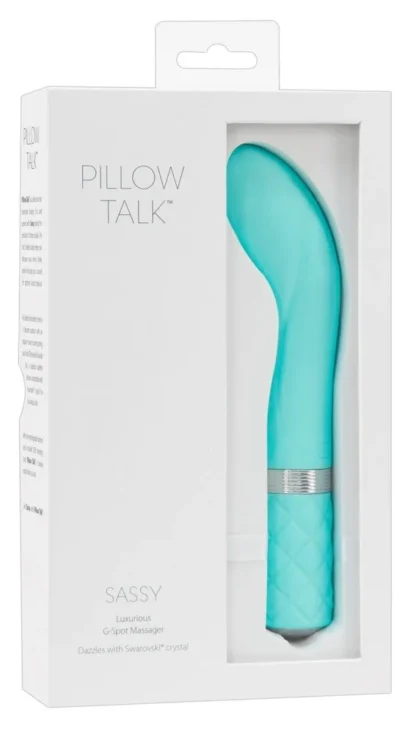 Pillow Talk Sassy – vibrátor na bod G (tyrkysový)