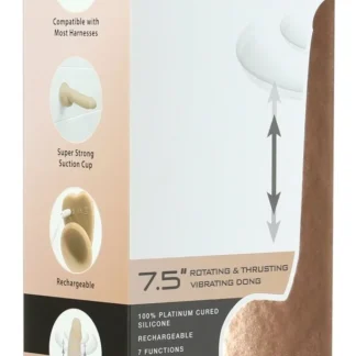 Naked Addiction 7,5″ Rotating & Thrusting Vibrating Dong