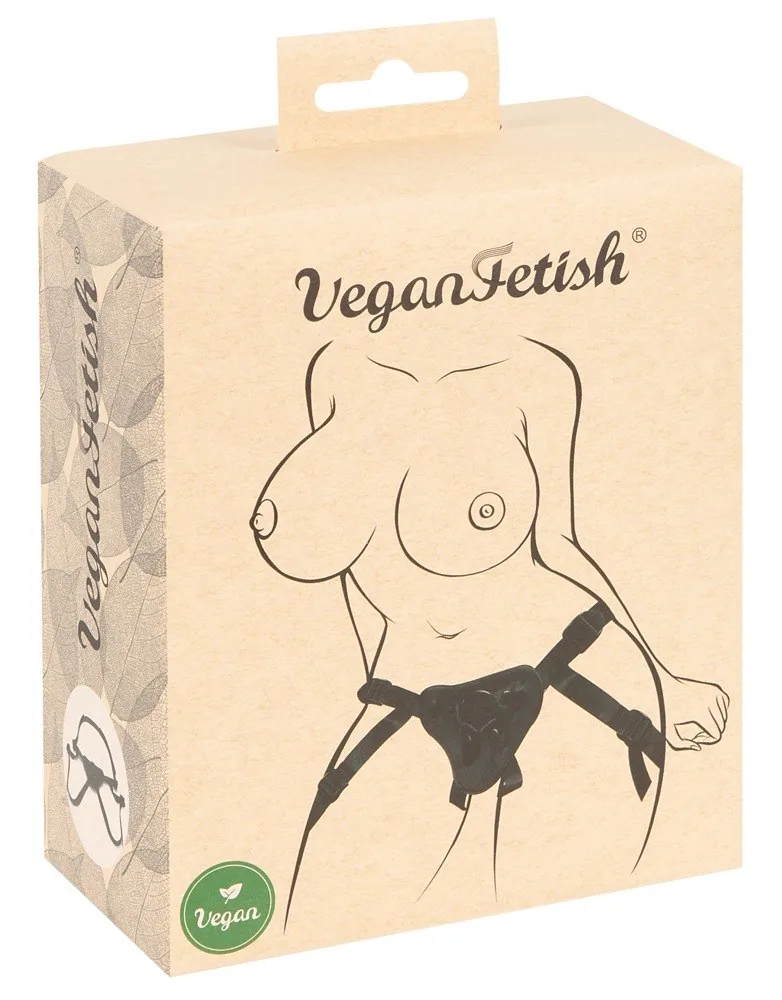 Strapon Vegan S-L – pripínacie dildo s postrojom