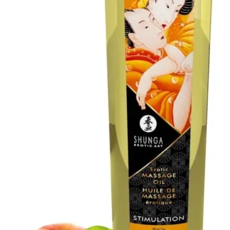 Shunga erotický masážny olej Stimulation – broskyňa