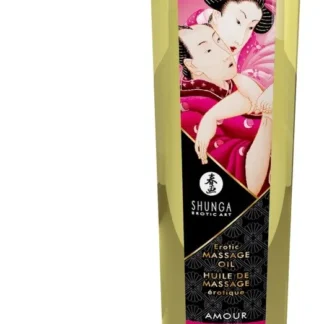 Shunga erotický masážny olej Amour – sladký lotos