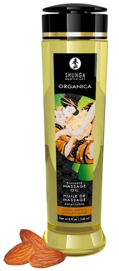 Shunga Organica masážny olej – mandľa (Almond Sweetness)